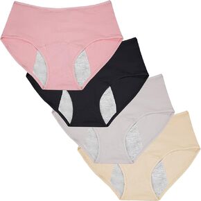 Panties For Women Over 60, Leakproof Ladies Underwear - Leakproof Panties for Over 60#s With Incontinence Comfortable, 4 PACK.