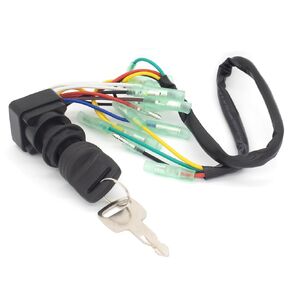 703 82510 Boat Main Switch Ignition Key Assembly for Yamaha 225 250 HP Outboard Engines & 6-300 HP International Motors Control Box Replaces 703-82510-42 703-82510-43