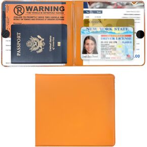 Car Registration and Insurance Holder, 5.2"×4.7" Leather Vehicle Glove Box Document Organizer with Closure, Waterproof Auto Essential Paperwork Card Holder for Women Men (Black)