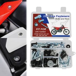 90PCS Plastics Engine Body Fasteners Bolts Kit Fit for CRF50F 03-25, CRF70F/CRF80F 03-13, CRF125F 14-25, CRF100F 04-13, CRF110F 13-25, CRF150F 03-17, CRF230F 03-21, CRF250F 19-25