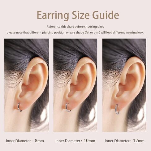FANSING Earrings for Women Hoop Earrings Trendy Cartilage Earring Hoop Surgical Steel Earrings for Men in Saudi Arabia