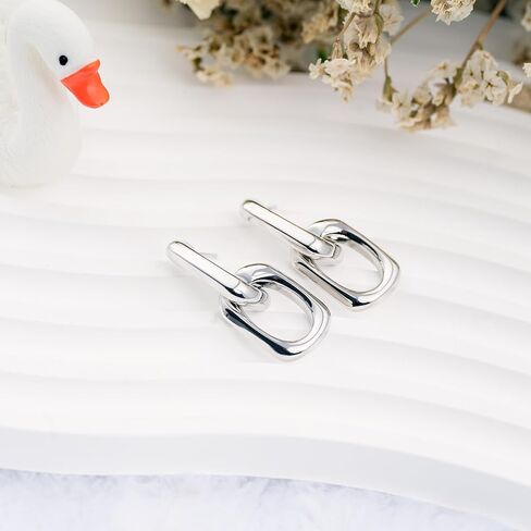 Chunky Gold Earrings for Women - Double Knots 14K Real Gold Plated Hypoallergenic Nickel Free Jewelry Dangle, Dainty Statement Knot Drop Earrings for Womens Trendy in Saudi Arabia