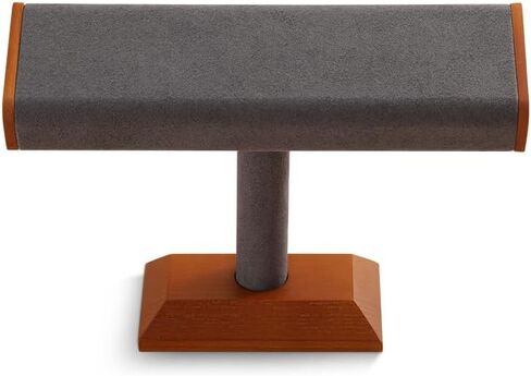 Wood Watch Stand，Watches Display Stands，Jewelry Organizer Holder，Bracelet Bangle Storage Rack（Grey） in Saudi Arabia