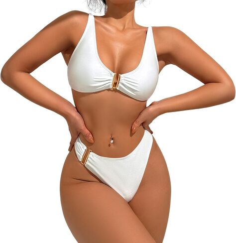 Bikini Sets for Women Sexy Two Piece Bathing Suit Triangle Women's Swimsuits in Kuwait
