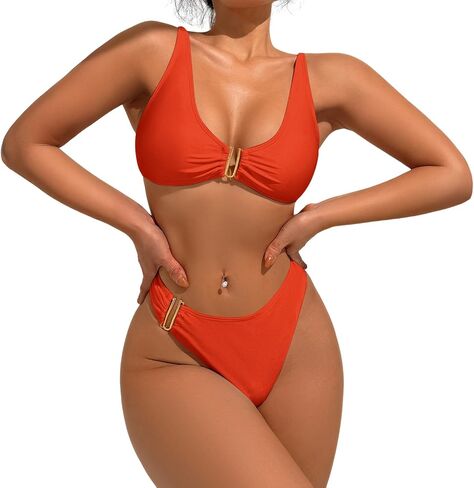 Bikini Sets for Women Sexy Two Piece Bathing Suit Triangle Women's Swimsuits in Kuwait