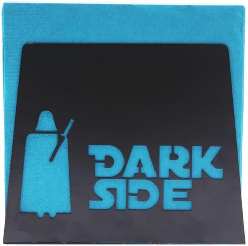 Finex SILVER Star Wars Dark Side Darth Vader Kylo Ren Light Side Yoda Premium Stainless Steel Napkin Holder Stand for kitchen dinner table theme party in Saudi Arabia