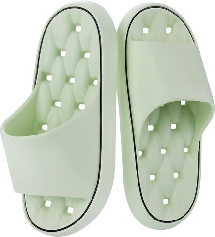 Quick Drying Shower Shoes Men Lightweight Shower Slippers with Drain Hole Soft Women Bathroom Slippers for Gym, Spa, Pool Anti-Slip Shower Shors Home Bathing Slipper Sandals in Kuwait