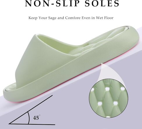 Quick Drying Shower Shoes Men Lightweight Shower Slippers with Drain Hole Soft Women Bathroom Slippers for Gym, Spa, Pool Anti-Slip Shower Shors Home Bathing Slipper Sandals in Kuwait