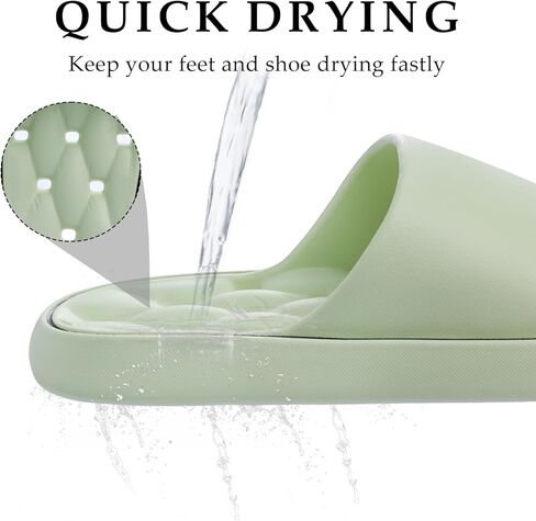 Quick Drying Shower Shoes Men Lightweight Shower Slippers with Drain Hole Soft Women Bathroom Slippers for Gym, Spa, Pool Anti-Slip Shower Shors Home Bathing Slipper Sandals in Kuwait