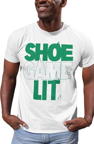 Jordan 2 Retro Lucky Green Shirt to Match Green/White Shoes, Men's Tee to Match Jordan 2 Lucky Green in Saudi Arabia
