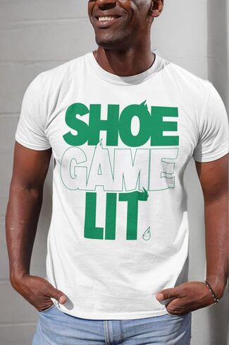 Jordan 2 Retro Lucky Green Shirt to Match Green/White Shoes, Men's Tee to Match Jordan 2 Lucky Green in Saudi Arabia