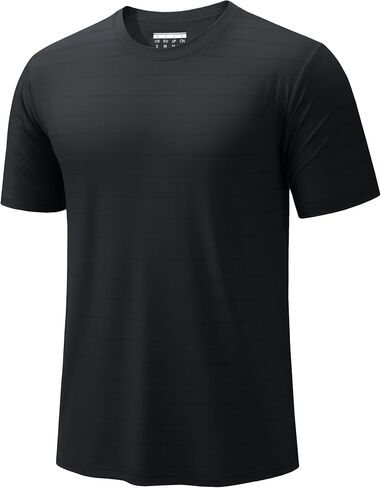 TACVASEN Men's Lightweight Athletic T-Shirts Quick Dry Workout Gym Tops Short Sleeve Running Tee Shirt Performance Activewear in Saudi Arabia