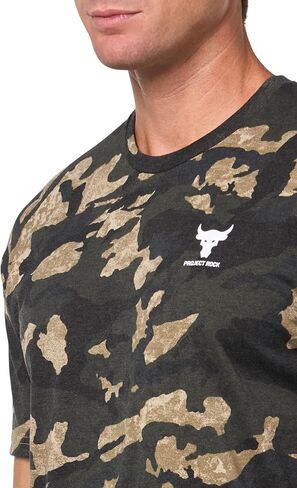 Under Armour Men's Project Rock All Over Print Short Sleeve T Shirt in Kuwait