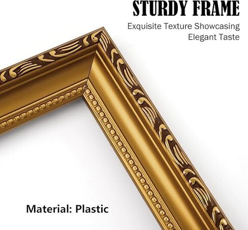 5x7 Picture Frame Gold - Vintage Picture Frames And Tabletop Display, Ornate Photo Frame for Poster in Saudi Arabia