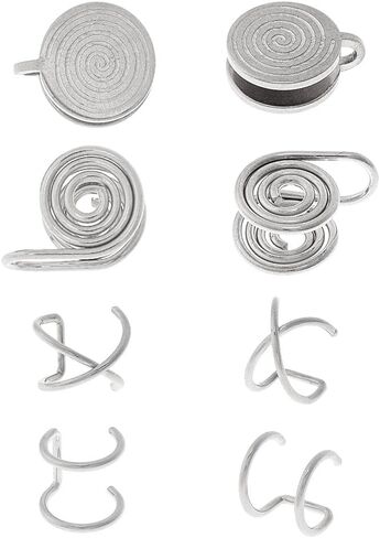 Pressure Earrings for Keloids Stainless Steel Non-Pierced Earrings Cuff Earrings Spiral Compression Earrings Adjustable Clip Earrings for Women Men Ladies in Kuwait