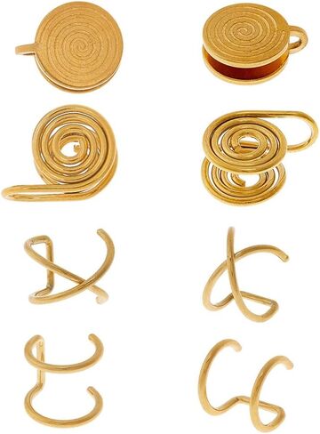 Pressure Earrings for Keloids Stainless Steel Non-Pierced Earrings Cuff Earrings Spiral Compression Earrings Adjustable Clip Earrings for Women Men Ladies in Kuwait