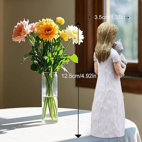 Cat Gifts for Women, Cat Lover Gifts for Women, Cats Mom Gifts for Womens, Cat Gifts for Cat Lovers, Cat Themed Gifts, Cat Figurines - Best Cat mom Ever, Sculpted Hand-Painted Figurine (Grey) in Kuwait