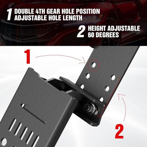 for JL JT Dead Pedal Left Side Driver Side Adjustable Foot Rest Kick Panel Compatible with 2018 2019 2020 2021 2022 2023 2024 Jeep Wrangler JL JLU & Gladiator JT (NOT Fits 4XE Model), Black in Kuwait