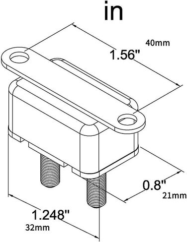 12V 30A قواطع دوائر أوتوماتيكية إعادة ضبط الصمامات مسمار الترباس 30 أمبير in Kuwait