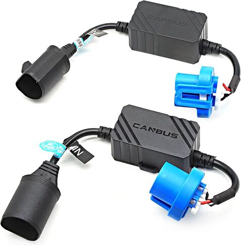 TECHMAX 9007 LED Fog Light Canbus Decoder,Anti-Flickering Harness Error Free Resistor Warning Canceler,Pack of 2 in Kuwait