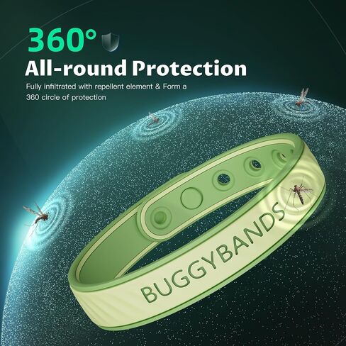 Mosquito Repellent Bracelets, 2 Pack Silicone Mosquito Repellent Bands with DEET Free, Natural & Waterproof Bug Wristbands for Kids and Adults, Outdoor Traveling Protection (Black&Grey) in Saudi Arabia