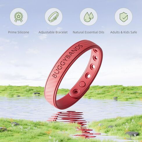 Mosquito Repellent Bracelets, 2 Pack Silicone Mosquito Repellent Bands with DEET Free, Natural & Waterproof Bug Wristbands for Kids and Adults, Outdoor Traveling Protection (Black&Grey) in Saudi Arabia