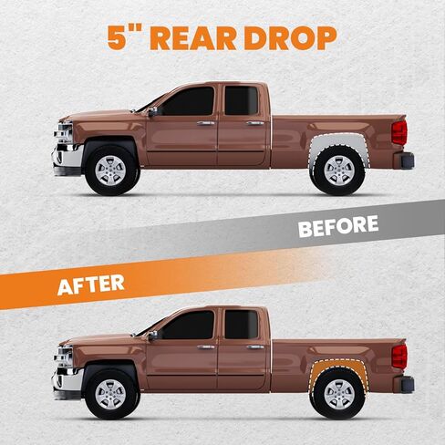 MaxPeedingRods 5 "انخفاض خلفي مجموعة محور فليب لاعب Dodge RAM 1500 2WD Quad Cab 2002-2008 in Kuwait