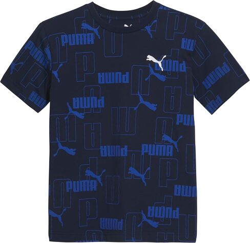 Puma Boys's Short Sleeve Cotton Graphic T-Shirt ، Crewneck in Saudi Arabia