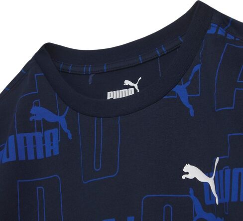 Puma Boys's Short Sleeve Cotton Graphic T-Shirt ، Crewneck in Saudi Arabia