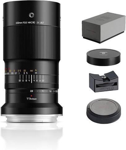 عدسة TTArtisan 100 مم F2.8 2X Ultra Macro بإطار كامل بدون مرآة (حامل FX) in Kuwait