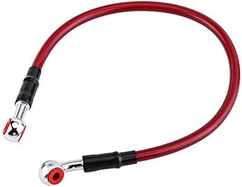 45cm Braided Hose, Keenso M10 Universal Motorcycle Brake Oil Hose Tube Line Fitting Stainless Steel Braided (45 cm-Yellow) Brake Lines in Saudi Arabia