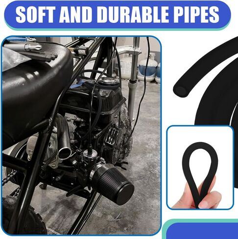Gas Fuel Line Hose Clamps Fuel Filters with Inline Shut Off Valve Petcock Set, 1/4 Gas Fuel Line Hose with Clamps Valve & Filters Kit, Gas Filter Tube for 50cc 90cc 110cc ATV (Green) in Saudi Arabia