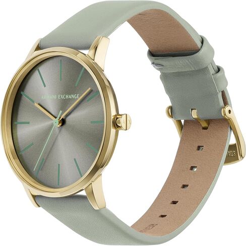 A｜X Armani Exchange Women's Silver and Gold Two-Tone Stainless Steel Bracelet Watch and Gold Bracelet Gift Set (Model: AX7156SET) in Saudi Arabia