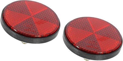 زوج M6x1.0 Red البلاستيك المسمار العالمي عاكس تحذير عاكس لمكونات مركبة دراجة الدراجات النارية in Saudi Arabia