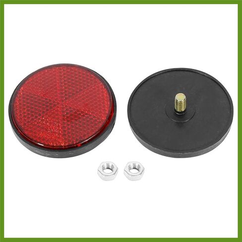 زوج M6x1.0 Red البلاستيك المسمار العالمي عاكس تحذير عاكس لمكونات مركبة دراجة الدراجات النارية in Saudi Arabia