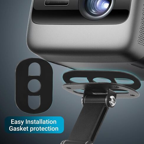 Mini Ceiling Wall Projector Mount Stand Compatible with QKK, DR.J, DBPOWER, Anker, VANKYO, AAXA, Jinhoo, PVO, TMY, AuKing and Most Other Mini Projector (175mm, Silver) in Kuwait