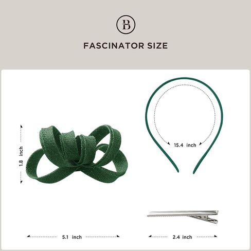 BABEYOND Fascinator Headband for Women - Tea Party Kentucky Bow Headband Derby Bridal Wedding Daily Headpiece with Hair Clip in Saudi Arabia