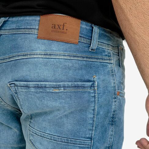 Essentials Men's Classic Relaxed Denim Fit Five Pocket Jean Short with Premium Stretch Cotton Fabric in Saudi Arabia
