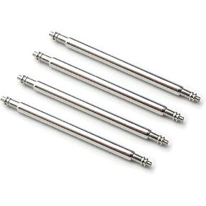 IndianTradition WatchBands - Spring Bars - Choice of Widths - Packet of Four (4) Stainless Steel Watch Pins - 10, 12, 14, 16, 18, 19, 20, 21, 22, 23, 24, 25, 26, 27, 28, 29, 30mm