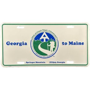 Hangtime Georgia to Maine Appalachian Trail 6x12 inch License Plate