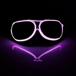BADALU Vintage Aviator Goggles, Motorcycle LED Steampunk Goggles Glow in the Dark Retro Cosplay Accessories Adult Halloween Party