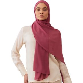 Modest Luxury Chiffon Hijab | Premium Lightweight, Flowy and Textured Chiffon Wrap Head Scarf for Women in Kuwait