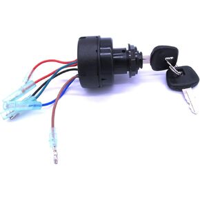 Boat Engine 353-76020-3 353760203 353760203M Main Key Switch for Nissan for Tohatsu / 5040113 for Evinrude Johnson OMC Outboard Motor Lack Push Button Key Switch, 12 Volts