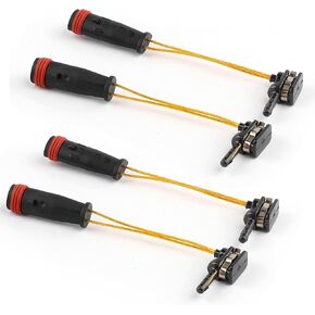 4 PCS Brake Pad Wear Sensor for Mercedes-Benz E350 W211 W220 C300 C350, Replaces 2115401717, Front & Rear Wheel Compatible with C E S Class CLK SL