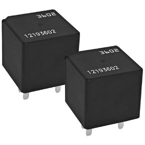 Relay 12193602 3602 (Pack of 2) - 12V 40A 5-pins Automotive Relay - Compatible with 15328865 96263403 5810-0201 12177234
