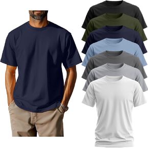 Neer 7 Pack Men's Big and Tall Stirts Summer Cotton Short Short in Kuwait