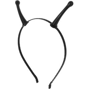 HOMSFOU Alien Antenna Headband - Plastic Ant Horns Party Headdress, Space Theme Costume Hair Tie for Adults and Children