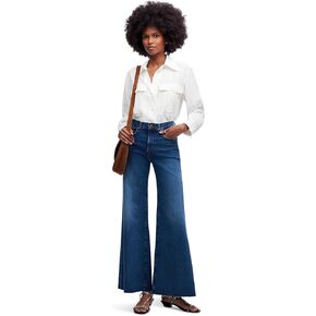 Madewell Women's Palazzo Stretch Wide Leg in Pelion Wash