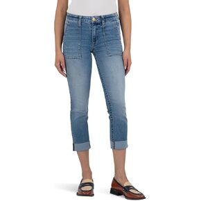 KUT من Kloth Women's Stevie Crive Straight Legh مع Pork Chop Pocket