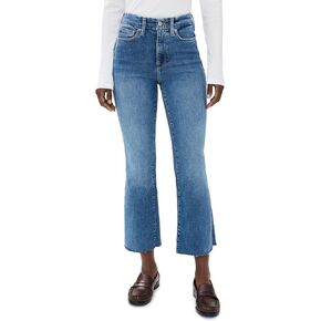 Good American Women's Always Fits Good Legs Crop Mini Jeans